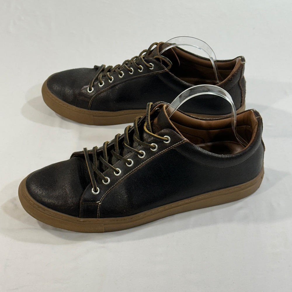 Thursday Boot Co Premier Low Top Sneakers Mens 11 Brown Leather Gum Sole